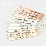 Engraved Name Bracelets Heart Crown Bracelet