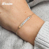 Engraved Name Bracelets Heart Crown Bracelet