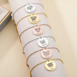 Pet Photo Name Bracelet for Women Stainless Steel Portrait Bracelets