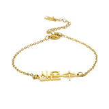 Lemegeton Name Bracelets Women Personalized Name Bracelet Stainless Steel