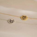 Engraved Pet Photo Bracelet Stainless Steel Personalized Cat Dog Name Jewelry