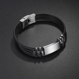 Personalized Rope Light Bracelet Stainless Steel for Men