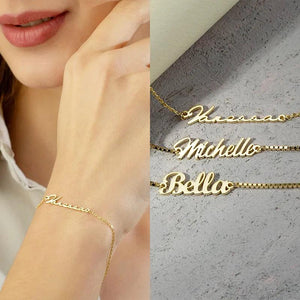 Personalized Couple Bracelets Stainless Steel Valentine's Box Chain