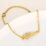 Personalized Name Bracelet Stainless Steel Chain Nameplate Bracelets