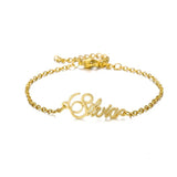 Personalized Name Bracelet Stainless Steel Chain Nameplate Bracelets