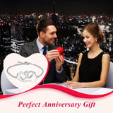 Personalized Heart Bracelets with 2 Names Stainless Steel Engraved