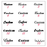 Customizable Name Cuff Bangles Stainless Steel Bracelets