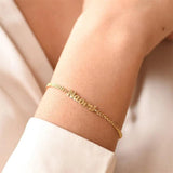 Personalized Name Bracelet Cuban Chain Stainless Steel Gift