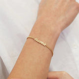 Personalized Name Bracelet Cuban Chain Stainless Steel Gift