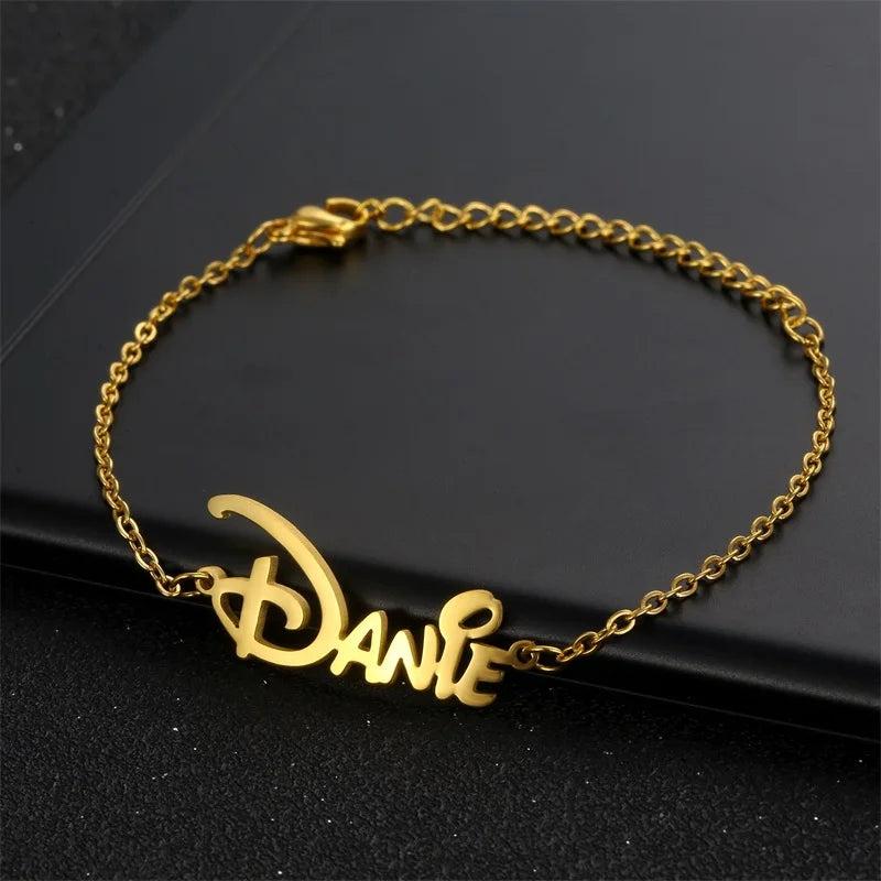Personalized Name Bracelet Stainless Steel Bangle