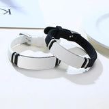 Daughter Inspirational Bracelet Stainless Steel & Silicone Engraved Adjustable