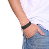 Personalized Engrave Stainless Steel ID Tag Bracelet for Men