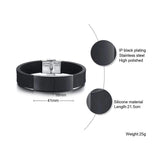 Personalized Engrave Stainless Steel ID Tag Bracelet for Men
