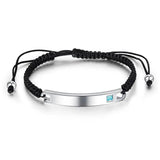 Engraved Name Bracelets Stainless Steel Bracelet For Men Women Jewelry
