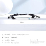 Engraved Name Bracelets Stainless Steel Bracelet For Men Women Jewelry