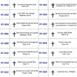 Men's Engraved Cross Silicone Bracelet Sports Bangle