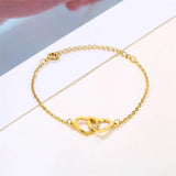 Personalized Stainless Steel Engraved Name Bracelet with Diamond Heart