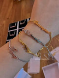 Personalized Arabic Letter Name Bracelet Women Stainless Steel