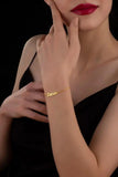 Arabic Name Bracelet for Women Stainless Steel Personalized Wrist Chain