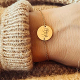 Personalized Stainless Steel Bracelet O-Ring Round Jewelry