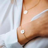 Personalized Stainless Steel Bracelet O-Ring Round Jewelry