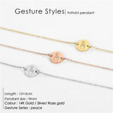 Personalized Stainless Steel Bracelet O-Ring Round Jewelry