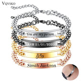 Personalized Stainless Steel ID Bracelet for Men