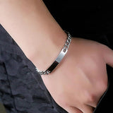 Personalized Stainless Steel ID Bracelet for Men