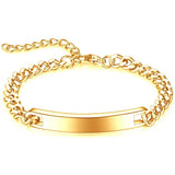 Personalized Stainless Steel ID Bracelet for Men