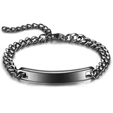 Personalized Stainless Steel ID Bracelet for Men