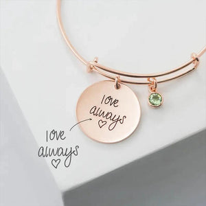 Personalized Name Engraved Bracelet 316L Ring Jewelry Gift