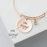 Personalized Name Engraved Bracelet 316L Ring Jewelry Gift