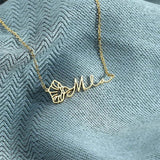 Birth Month Flowers Name Bracelet - Personalized Stainless Steel - Adjustable