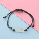 Lovely Baby Shape Bracelet for Pulseras - Custom Boy Girl Names Rope Bracelet