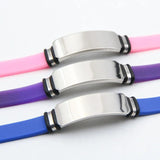 Personalized DIY Silicone Bracelets from DAD To Daughter Son Courage Wristband