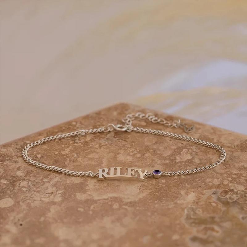 Personalized Birthstone Bracelet for Women