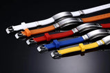 Adjustable Silicone Band Bracelet for Men Women Kids Stainless Steel Bangle