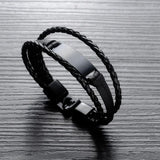 Hand-Made Braided Leather Bracelets for Men DIY Bracelet