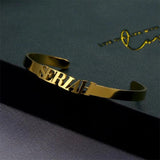 Custom Stainless Steel Nameplate Bracelet for Women