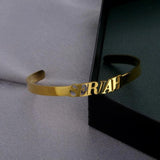 Custom Stainless Steel Nameplate Bracelet for Women
