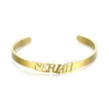 Custom Stainless Steel Nameplate Bracelet for Women