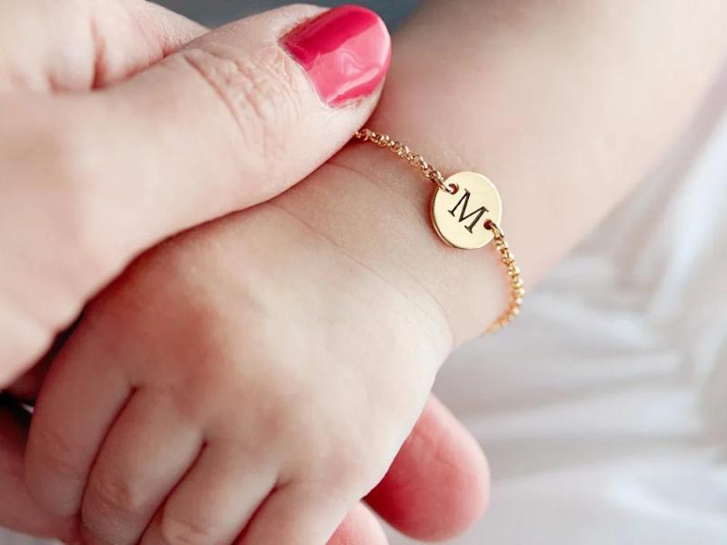 Kids Friendship Bracelet Chain Link Bangle Charm Jewelry