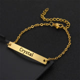 Personalized Name Bar Bracelet