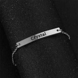 Personalized Name Bar Bracelet