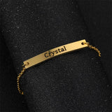 Personalized Name Bar Bracelet