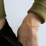 Personalized Stainless Steel Name Bracelet for Women