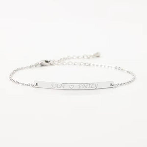 Heart Shaped Stainless Steel Couples Bracelet