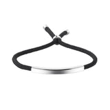 Personalized Braided Rope Couple Bracelets Stainless Steel