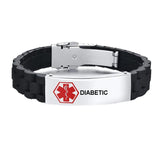High Blood Pressure Alert Bracelet Silicone Wristband
