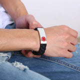 High Blood Pressure Alert Bracelet Silicone Wristband